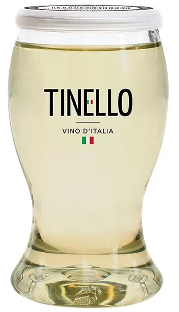 1 glas gevuld met tinello chardonnay 187cl 1 glas gevuld met tinello chardonnay 187cl
